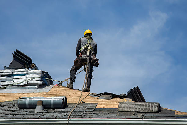 Professional Roof Replacement technician working in Ringoes, NJ